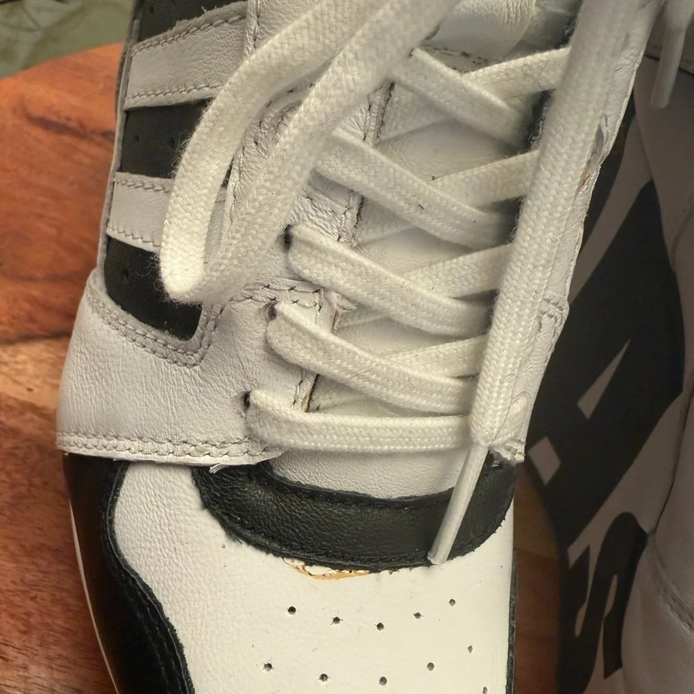 Jeremy Scott x Adidas Black and White Wedge Sneakers - Picture 5 of 17